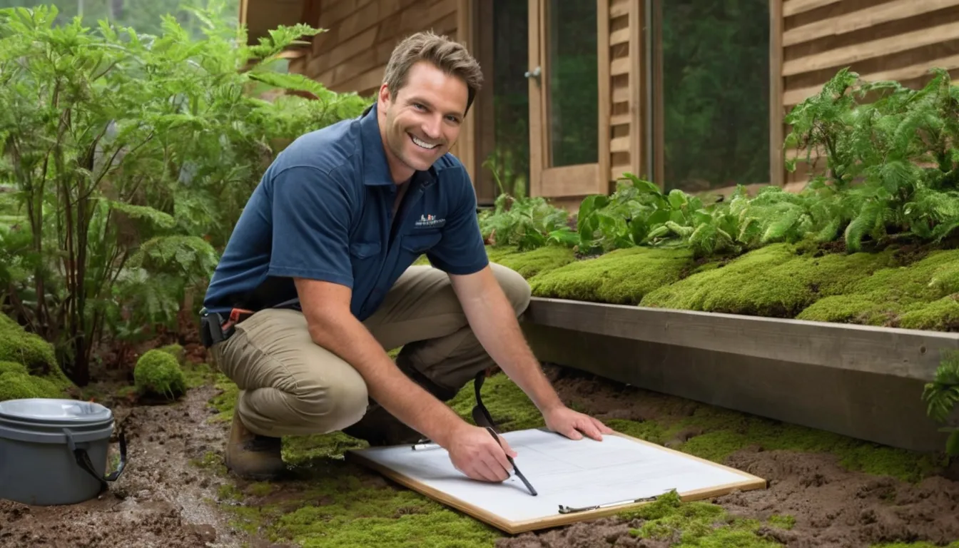 A friendly local provider showing a homeowner a termite inspection finding in a crawl space near Lakewood
